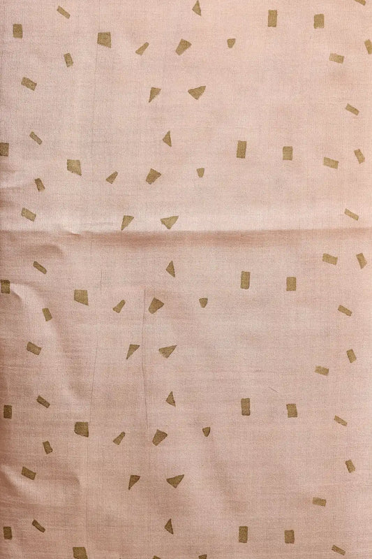 Green Tussar Plain Body Unstitched Churidhar Material
