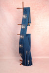 Peacock Blue Semi Tussar Saree