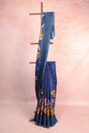 Blue Tussar Saree