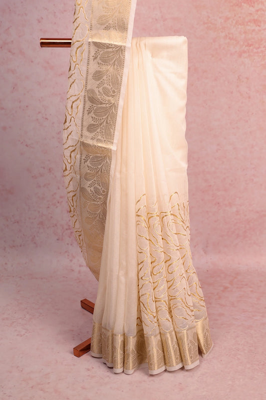 Cream Kotta Saree