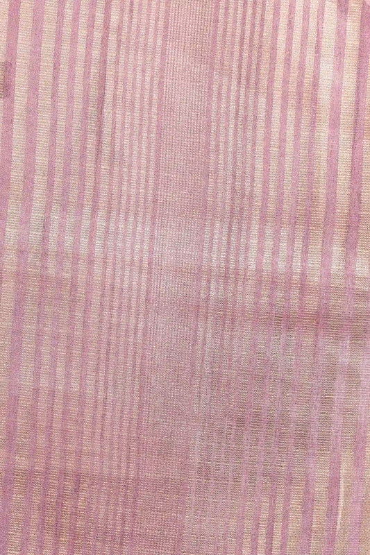 Lavender Tissue Jute Saree