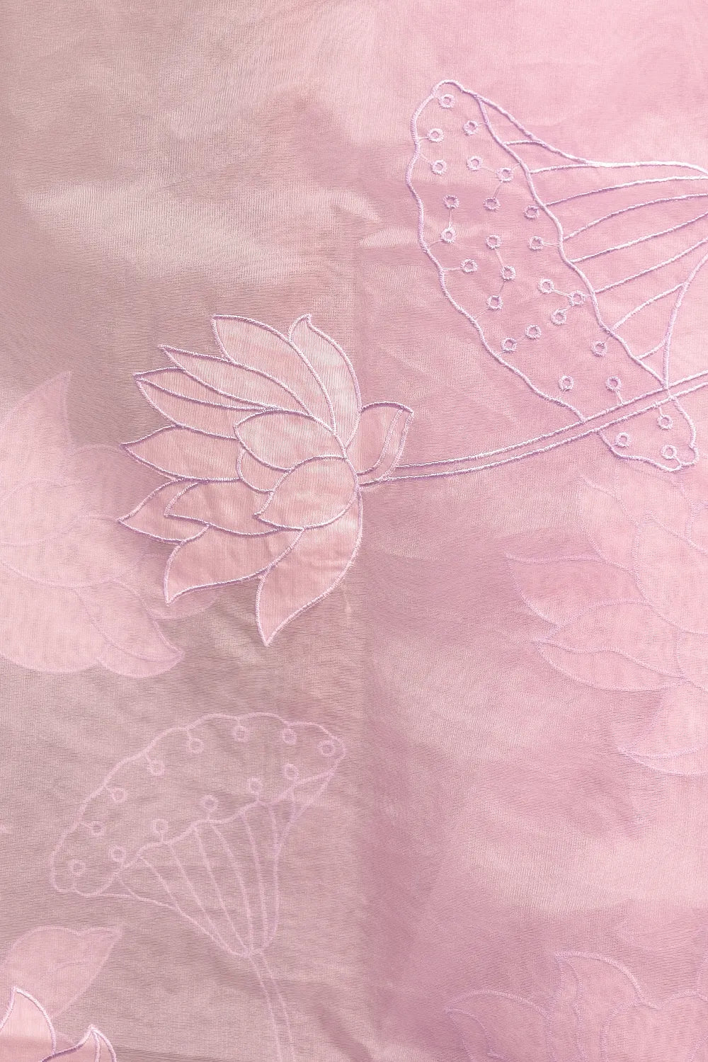 Lavender Organza Saree