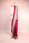 Grape Wine Jute Banarasi Saree