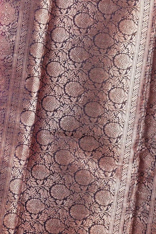 Rani Pink Tussar Banarasi Saree