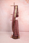 Brown Semi Tussar Saree