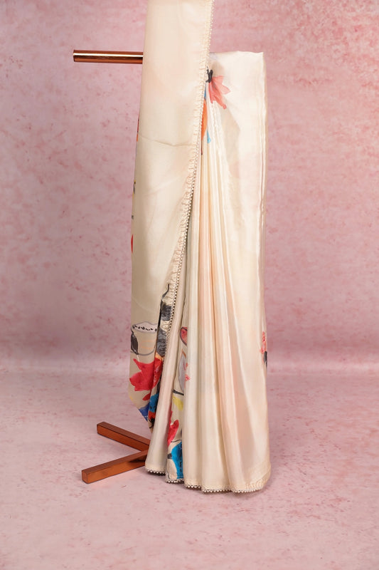 Cream Modal Saree