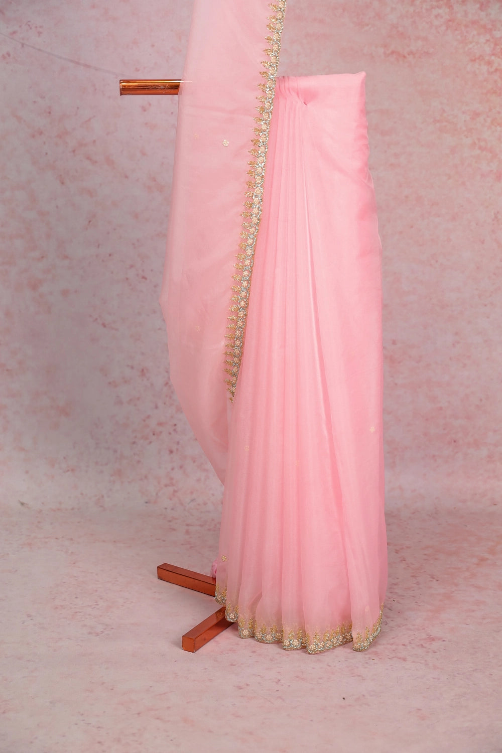 Rose Organza Saree