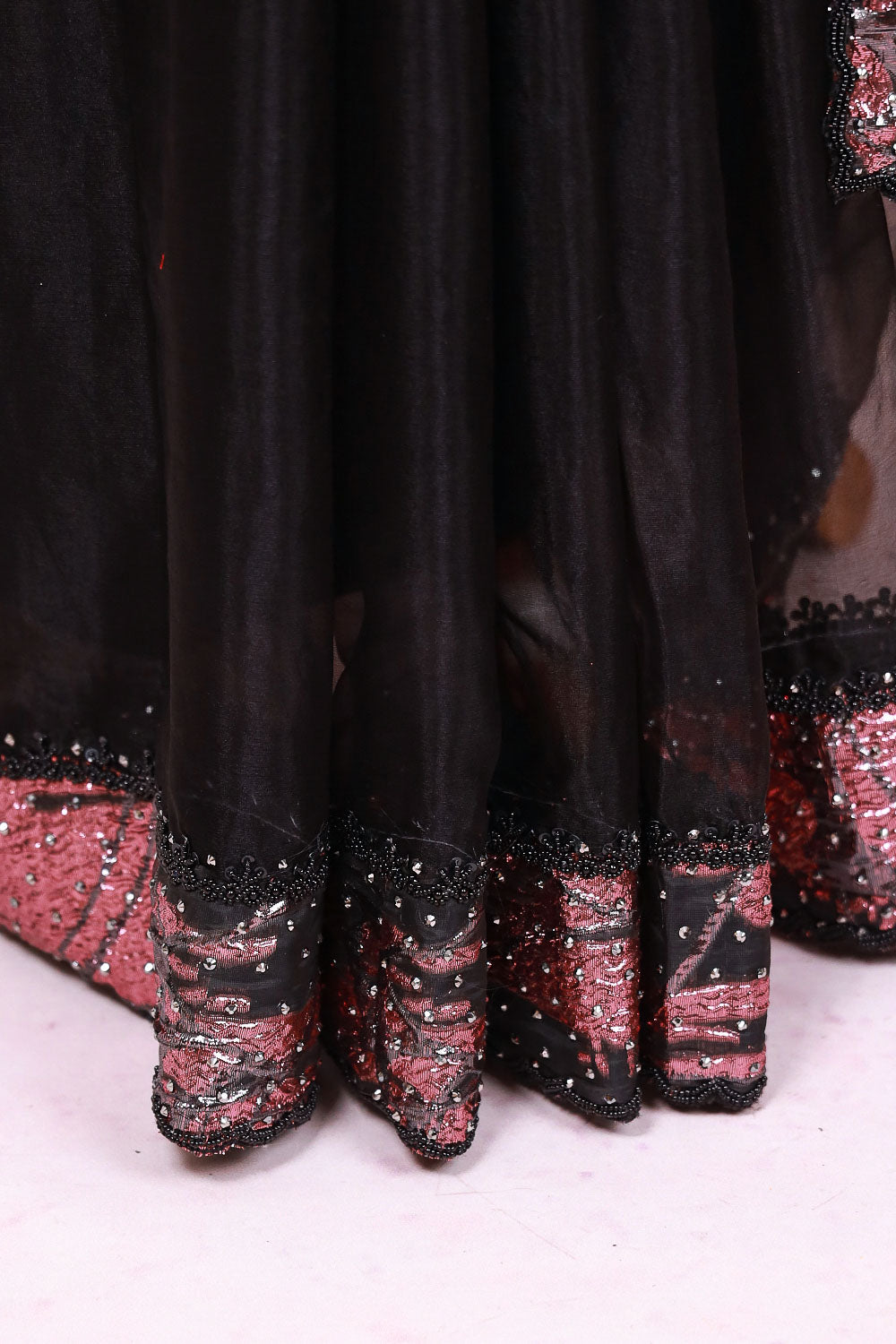 Black Organza Saree
