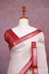 Cream Semi Silk Saree