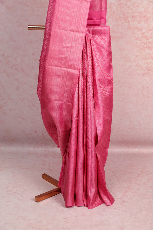 Baby Pink Kancheepuram Silk Saree