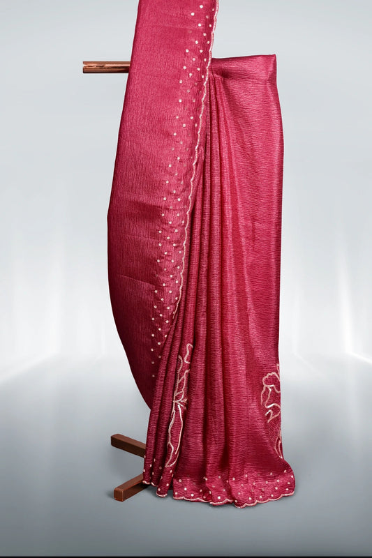Wine Crush Saree