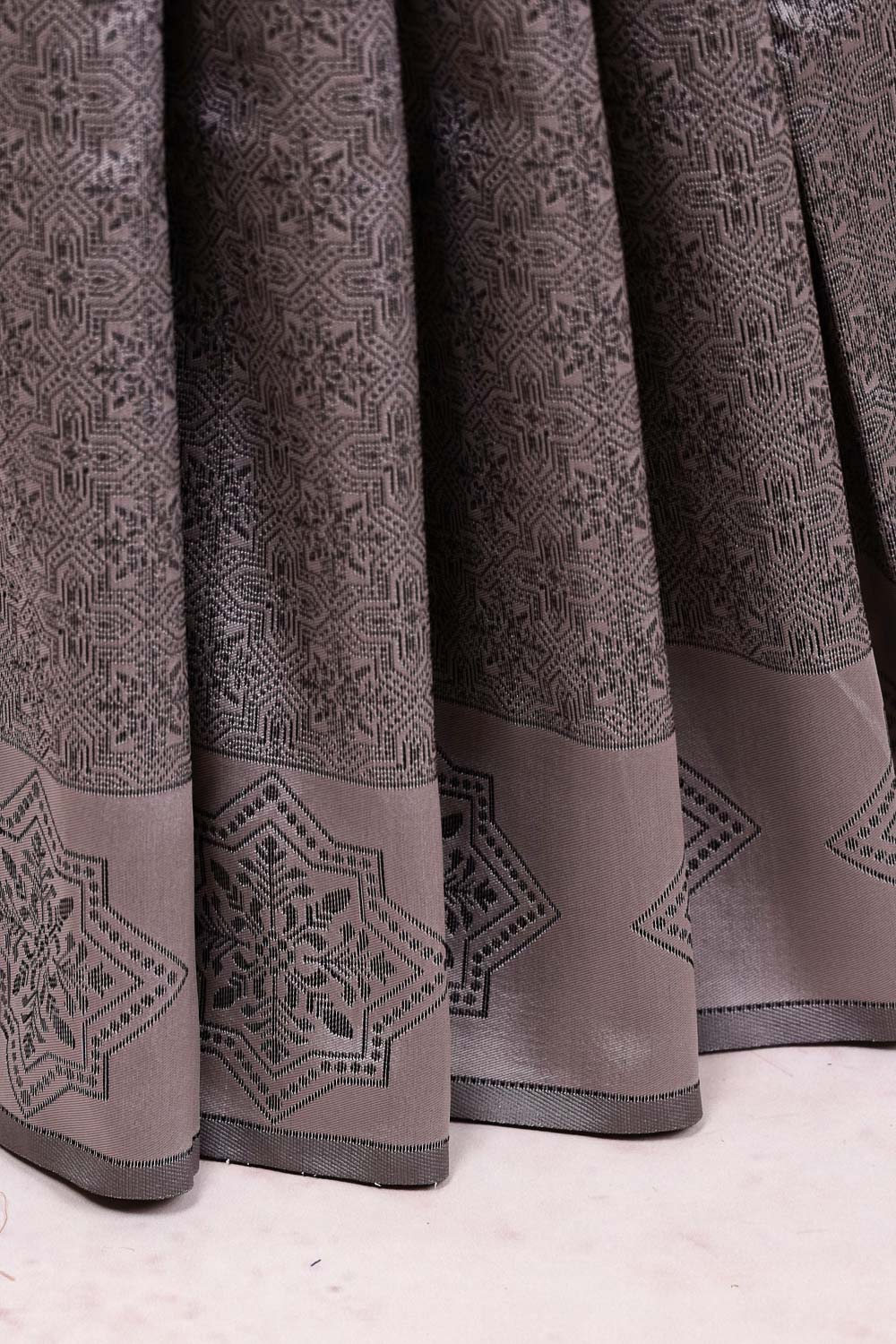 Grey Semi Silk Saree