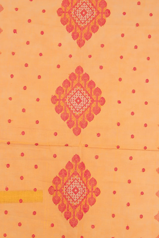 Yellow Soft Cotton Saree