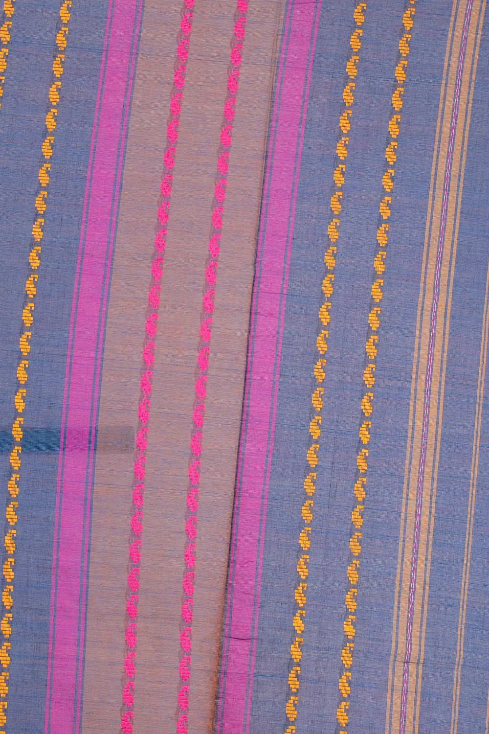Peacock Blue Soft Cotton Saree