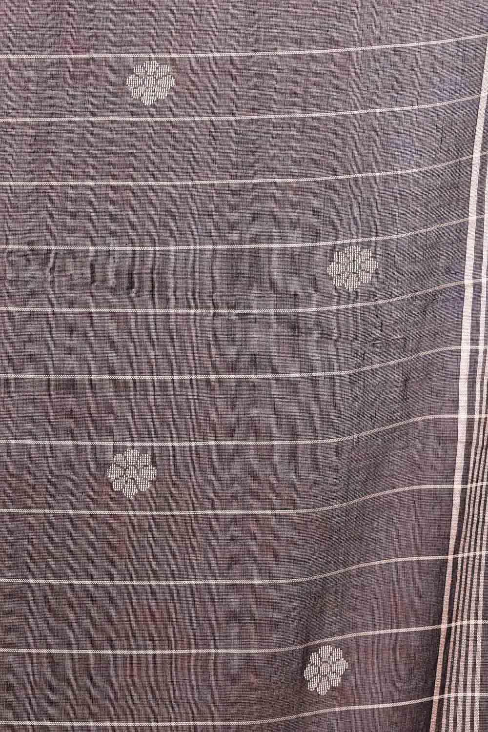 Black Cotton Saree