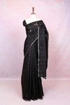 Black Semi Tussar Saree