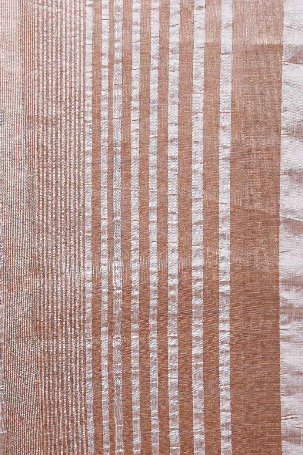 Cream Semi Tussar Saree