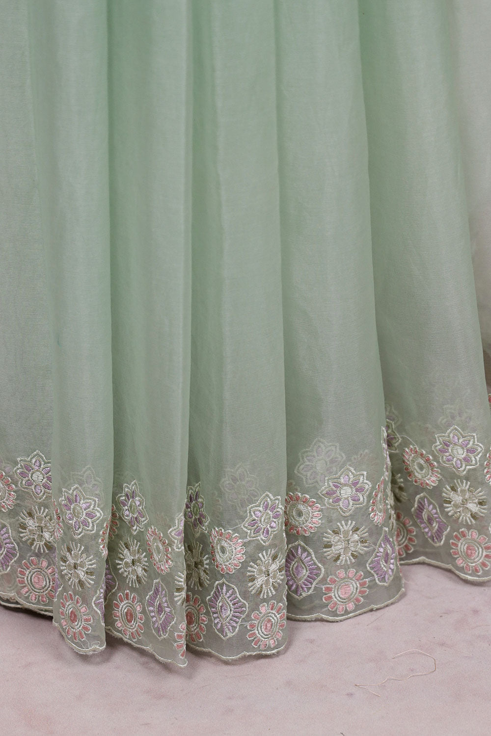 Pista Green Organza Saree