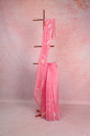 Baby Pink Glass Organza Saree