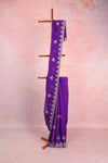 Violet Tissue Organza Saree