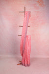 Dark Peach Organza Saree