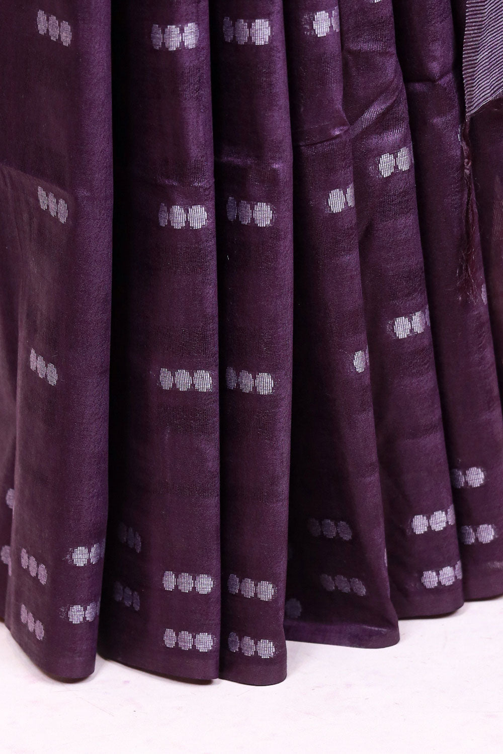 Grape Semi Tussar Saree