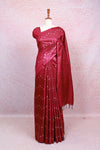 Wine Semi Tussar Saree