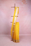 Yellow Cotton Silk Saree