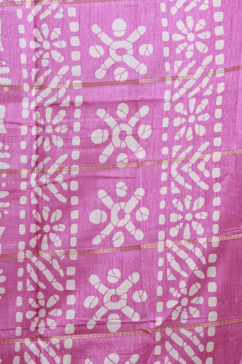 Onion Pink Semi Chanderi Saree