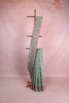 Mint Green Cotton Silk Saree