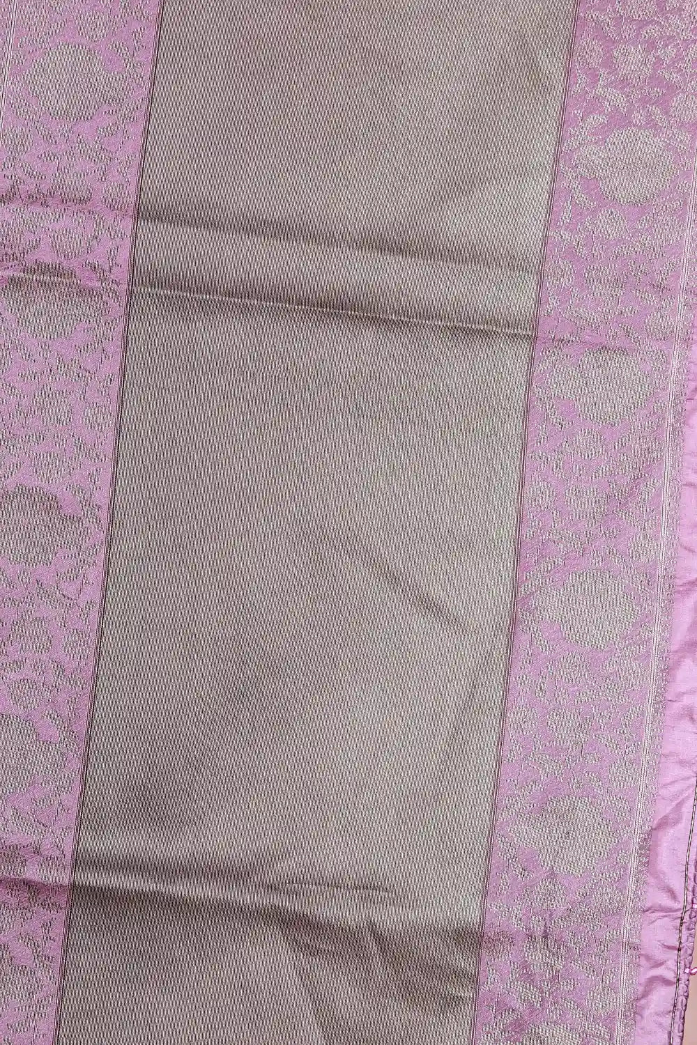 Lavender Jute Banarasi Saree