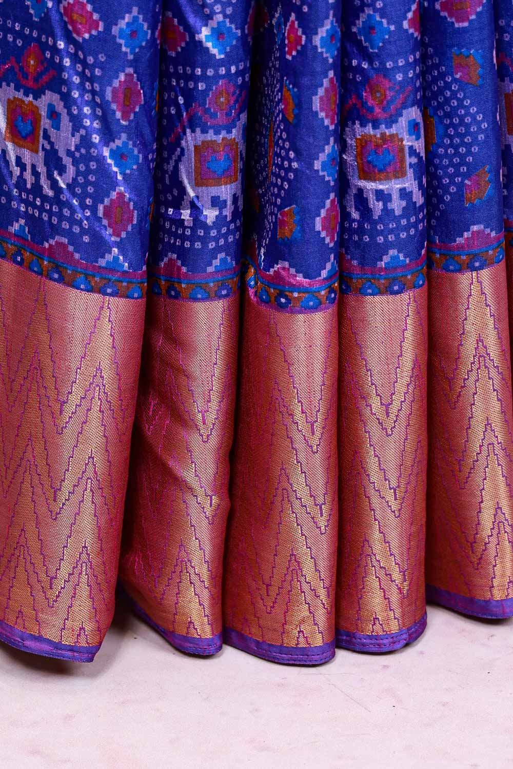 Blue Semi Silk Saree