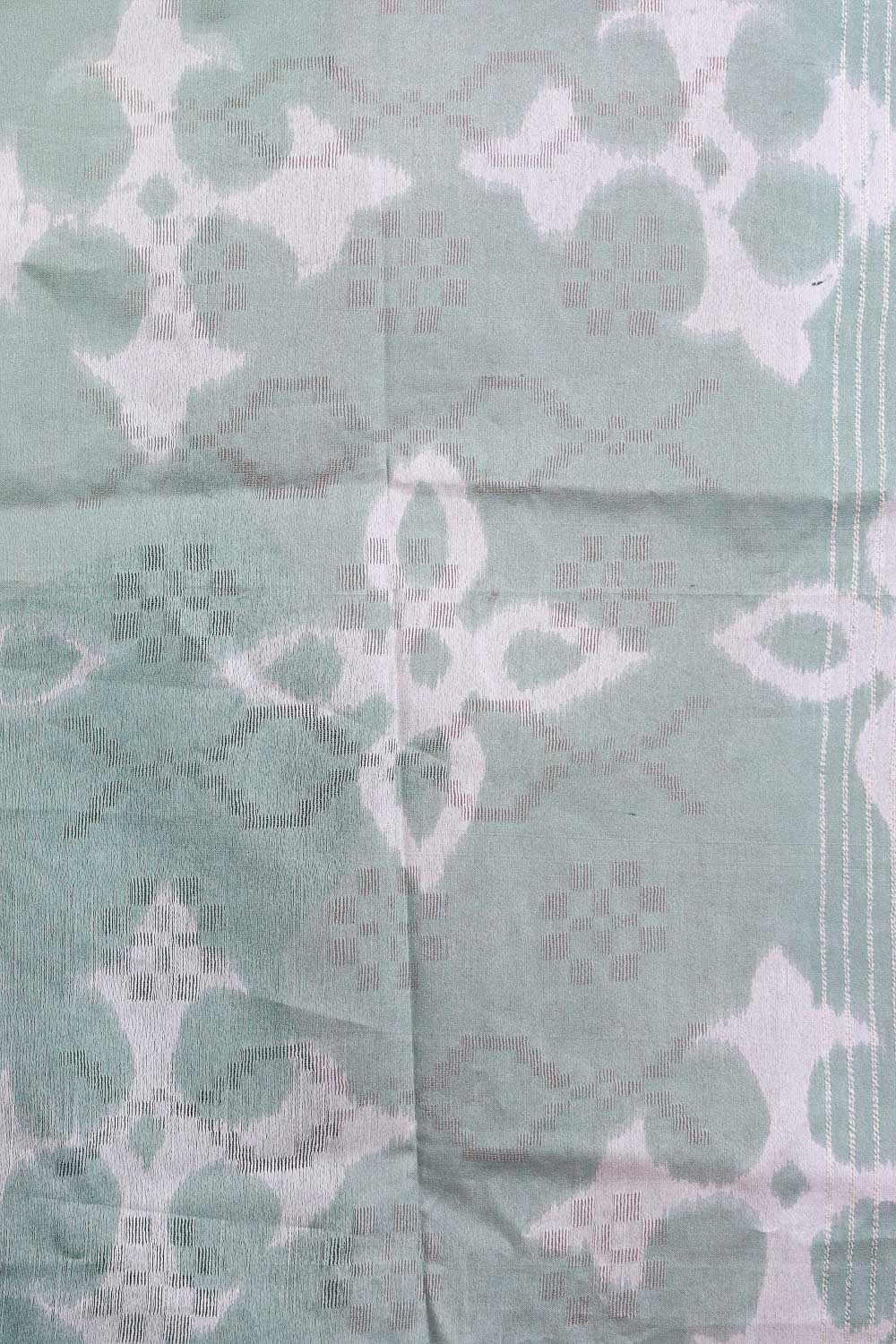 Pastel Green Semi Tussar Saree - Seematti