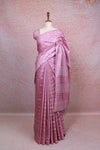 Light Pink Semi Tussar Saree - Seematti