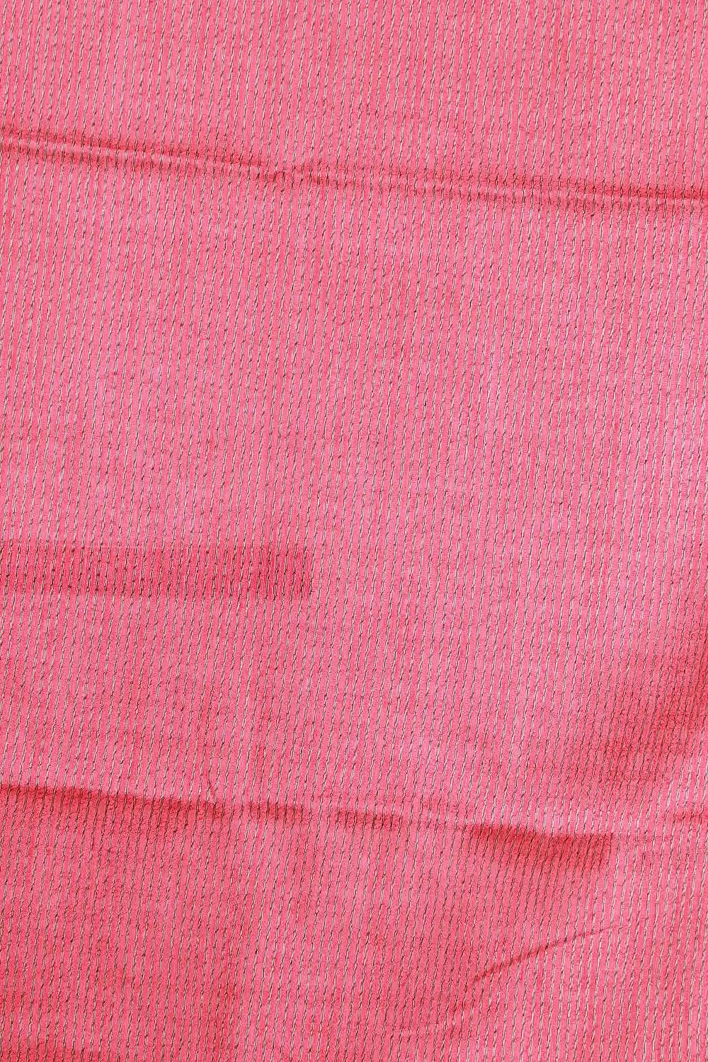 Pink Rose Semi Jute Saree