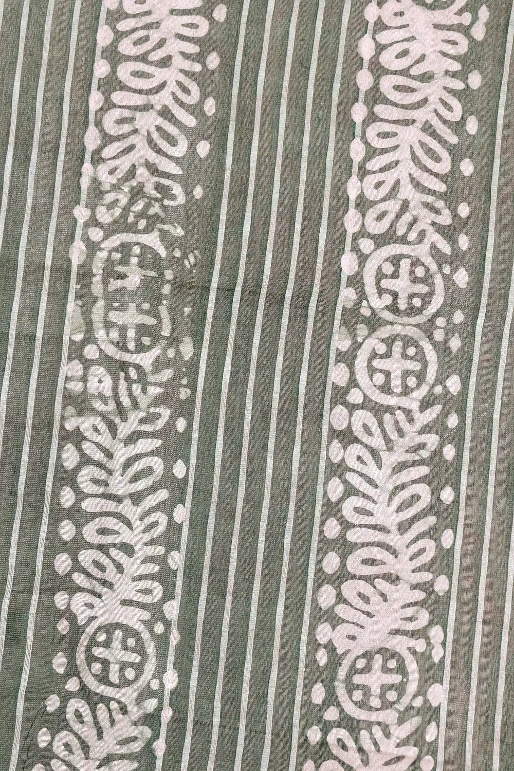 Green Tussar Tissue Saree