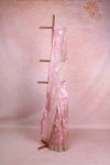 Lavender Lilac Organza Saree