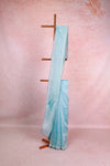 Light Blue Tissue Organza Saree