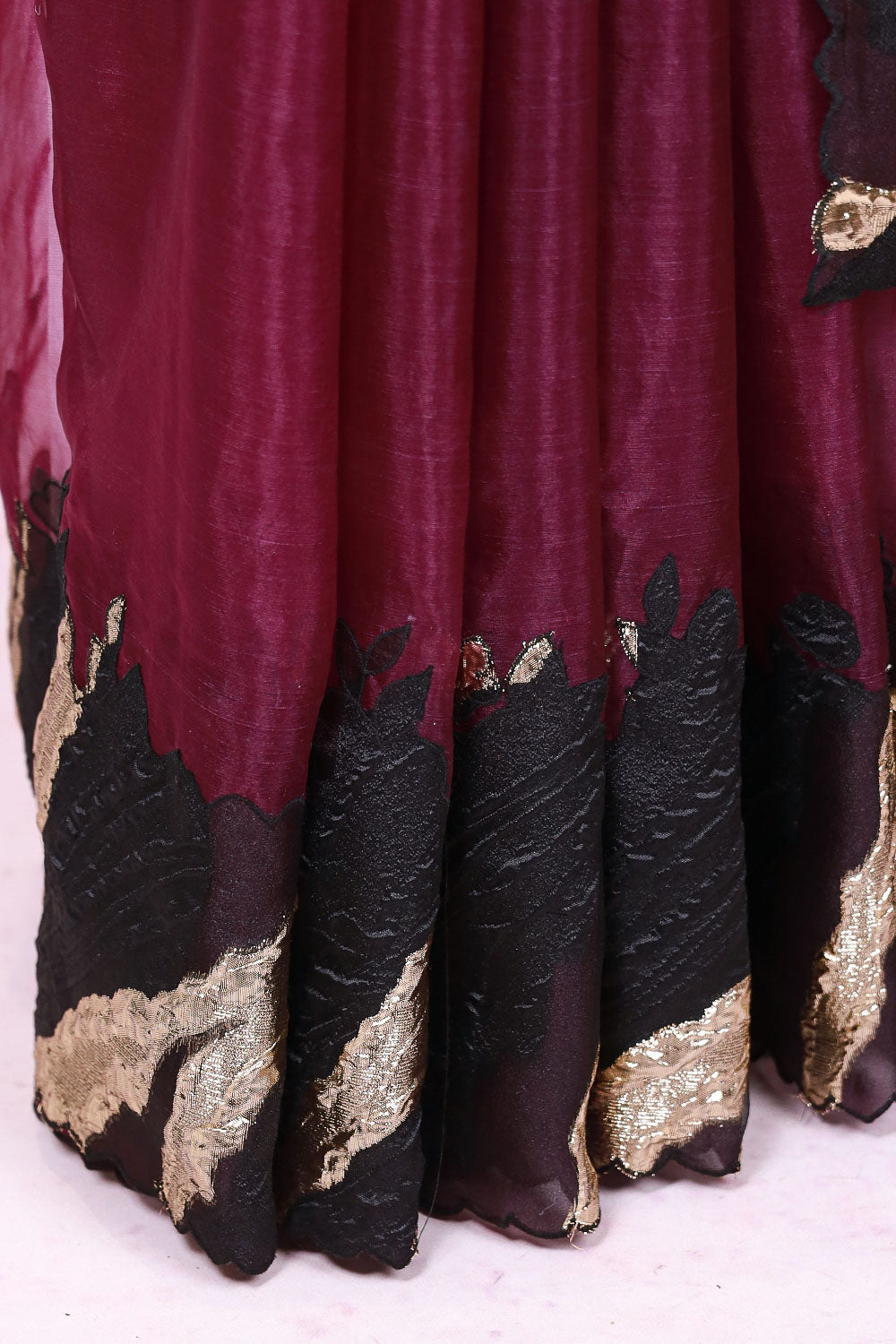 Purple Organza Saree