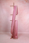 Onion Pink Crush Organza Saree