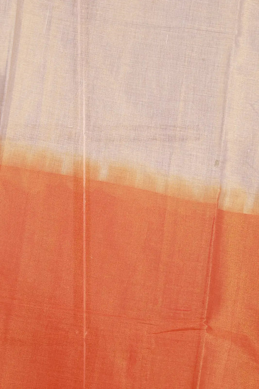 Golden Orange Tissue Kerala Saree