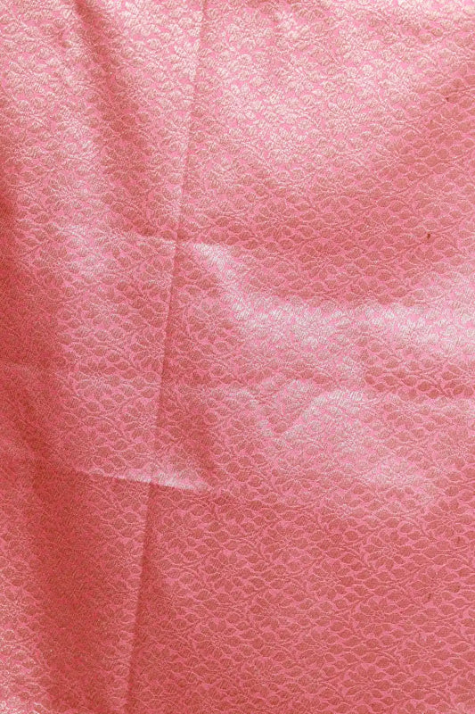Onion Pink Crepe Banarasi Saree