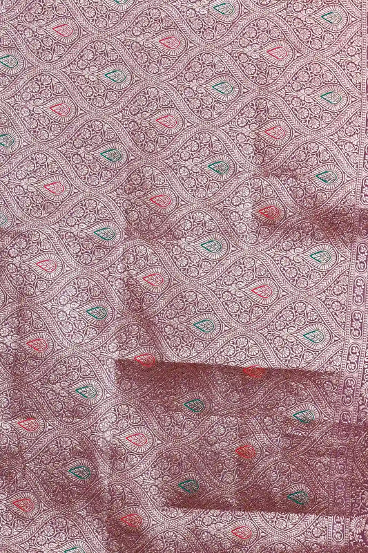 Lavender Satin Saree