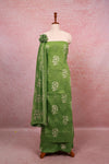 Pista Green Cotton Printed Unstitched Churidhar Material