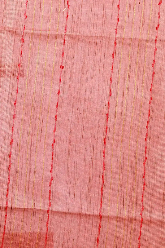 Lavender Gold Semi Tussar Saree