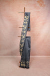 Grey Semi Jute Saree