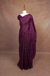 Violet Semi Silk Saree