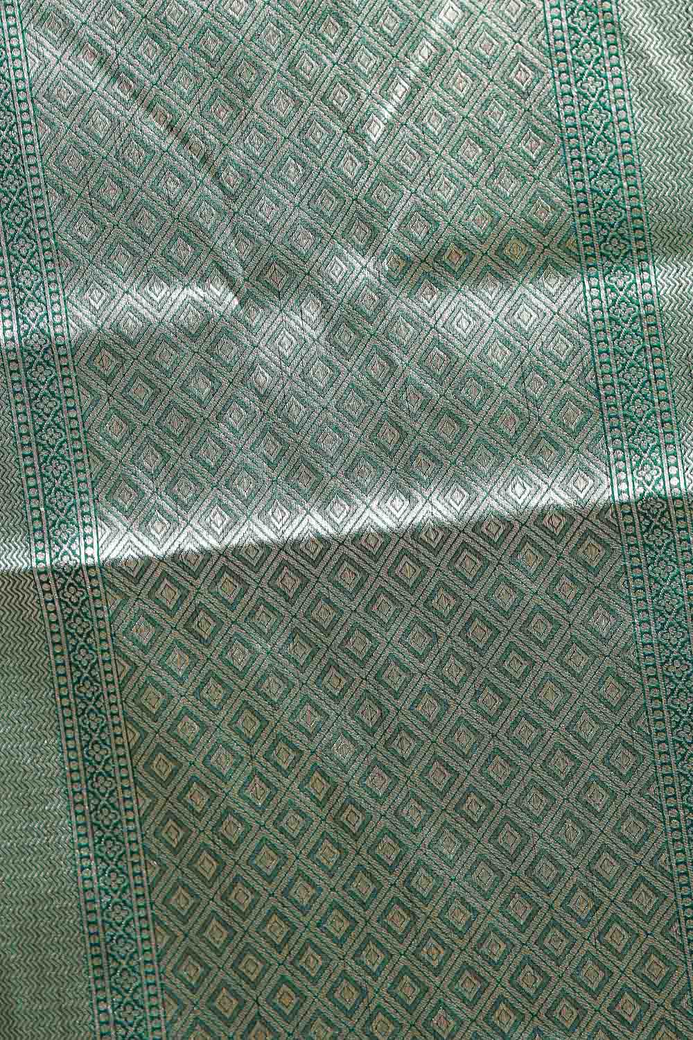 Green Semi Jute Saree