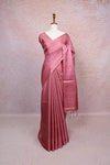 Onion Pink Semi Jute Saree