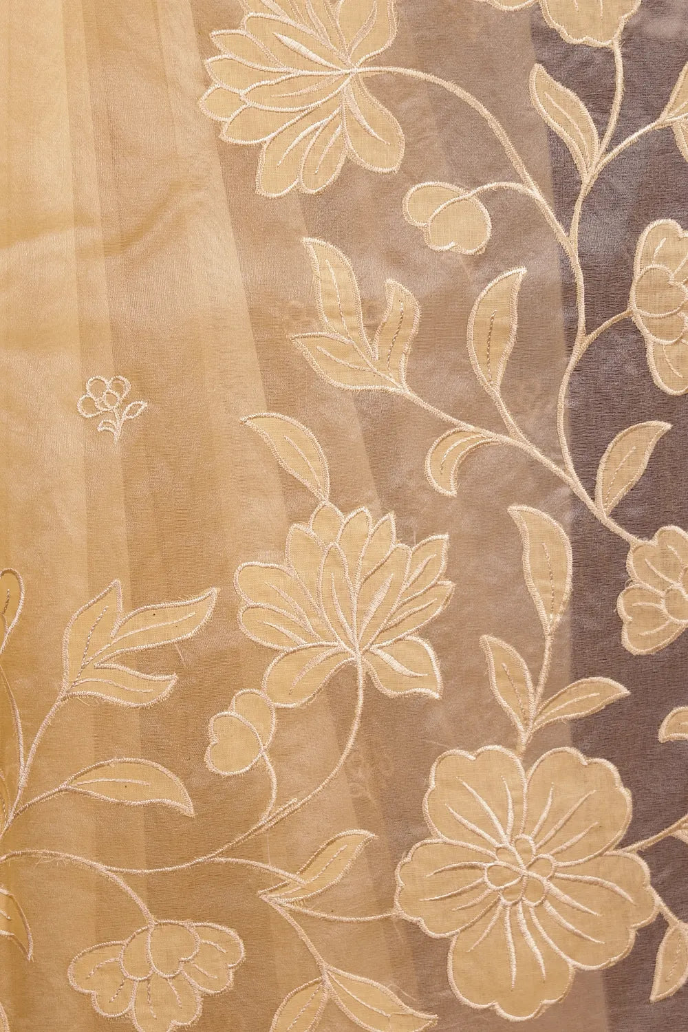 Sandal Organza Saree